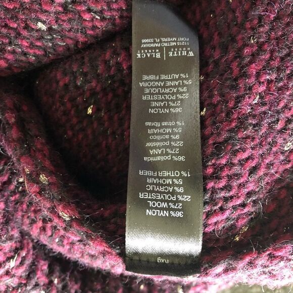 WHBM Maroon Oversize Sweater XS - Picture 5 of 5